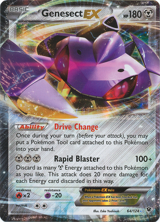 Genesect-EX - 64/124 - Holo Rare ex