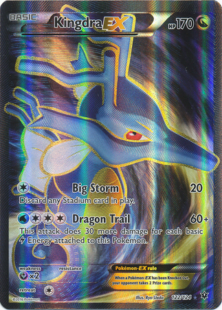 Kingdra-EX - 122/124 - Full Art Ultra Rare