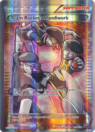 Travail manuel de la Team Rocket - 124/124 - Full Art Ultra Rare // Team Rockets Handiwork - 124/124 - Full Art Ultra Rare