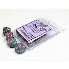 D10s 10-Dice Set CHX27250 - Festive Mosaic/Yellow