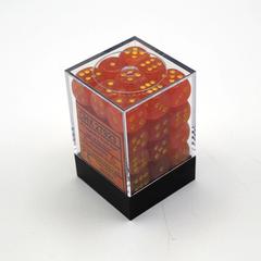 Ghostly Glow Orange and Yellow 36ct 12mm D6 Dice Block - CHX27923