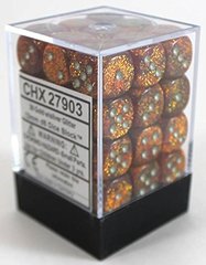 Glitter Gold and Silver 36ct 12mm D6 Dice Block - CHX27903