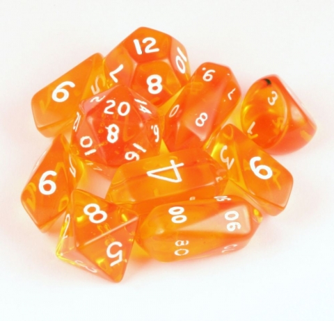10 Piece Hybrid Translucent - Orange