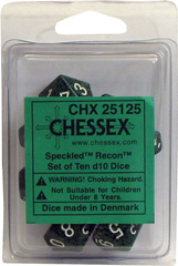 Chessex Speckled Recon Set of 10 d10 Dice (CHX25125)