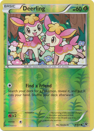 Deerling - 8/124 - Common - Reverse Holo