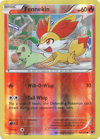 Fennekin - 10/124 - Common - Reverse Holo