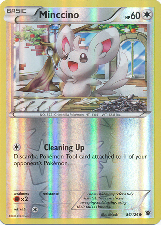 Minccino - 86/124 - Common - Reverse Holo