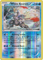 White Kyurem - 21/124 - Holo Rare - Reverse Holo