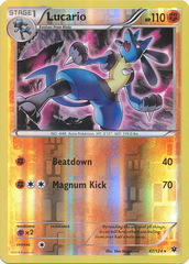 Lucario - 47/124 - Rare - Reverse Holo