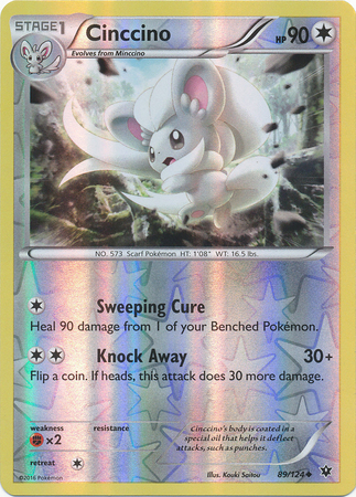 Cinccino - 89/124 - Uncommon - Reverse Holo