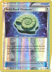 Helix Fossil Omanyte - 102/124 - Uncommon - Reverse Holo