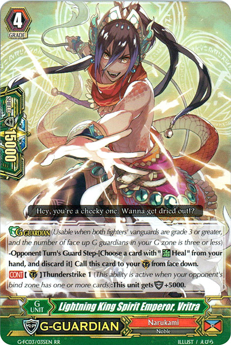 Lightning King Spirit Emperor, Vritra - G-FC03/035 - RR Lightning King Spirit Emperor, Vritra - G-FC03/035 - RR