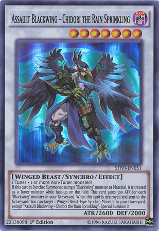 Assault Blackwing - Chidori the Rain Sprinkling - SHVI-EN051 - Super Rare - 1ere edition // Shining Victories - SHVI