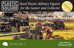 British 6 pdr Anti-Tank Gun and Loyd Carrier (32 figures & 8 Models)