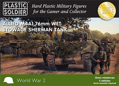 Allied M4A1 76mm Wet Stowage Sherman Tank (5 vehicles)