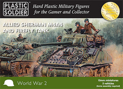 Allied M4A4 and Firefly Sherman Tank (5 vehicles)