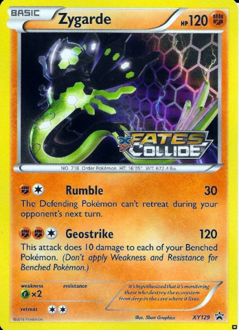 Zygarde - XY129 - Fates Collide Prerelease Promo