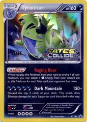 Tyranitar - XY130 - Staff Fates Collide Prerelease Promo