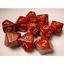 SPECKLED POLY D10 STRAWBERRY (10) CHESSEX 25104