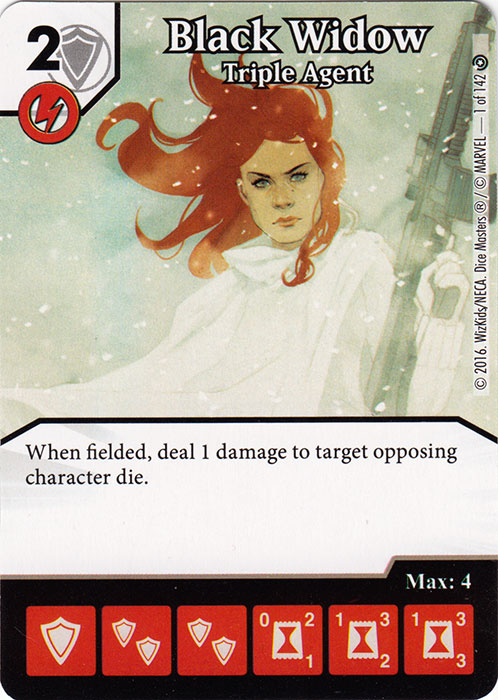 Black Widow - Triple Agent (Die & Card Combo)