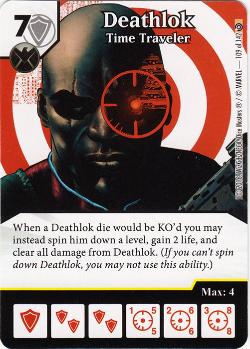 Deathlok - Time Traveler (Die & Card Combo)