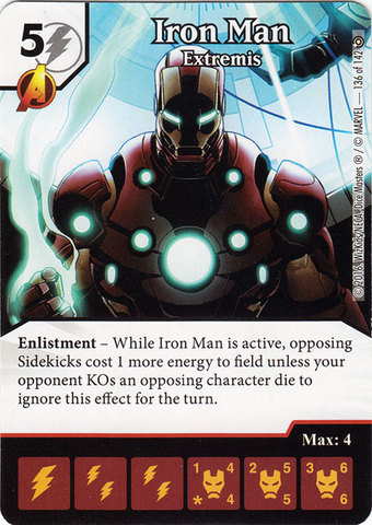 Iron Man - Extremis (Die & Card Combo)