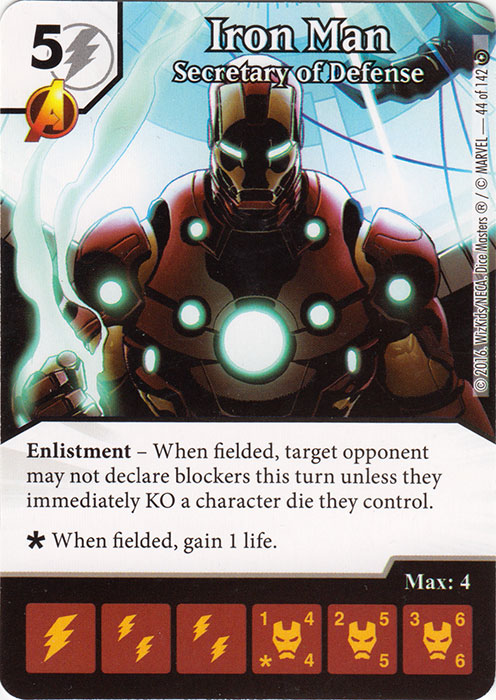 Iron Man - Secretary of Defense (Card Only)