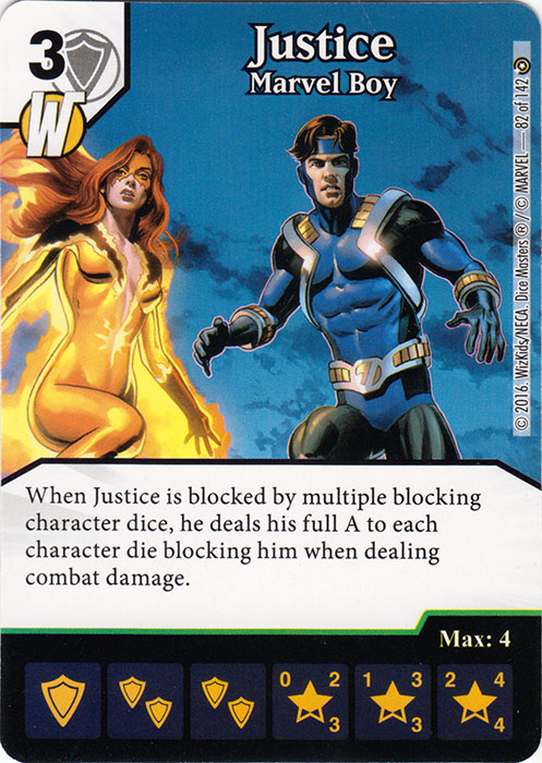 Justice - Marvel Boy (Die & Card Combo)