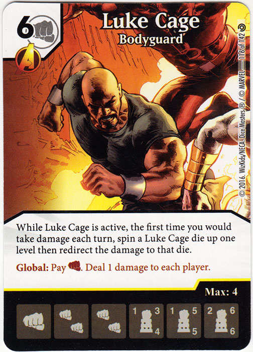 Luke Cage - Bodyguard (Die & Card Combo)