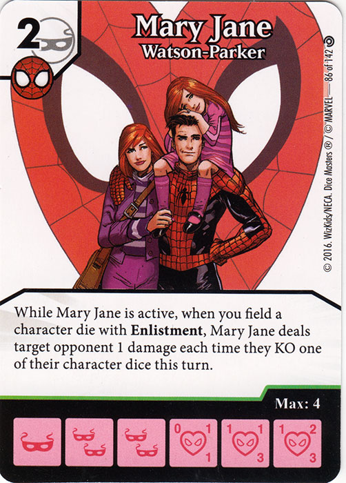 Mary Jane - Watson-Parker (Die & Card Combo)