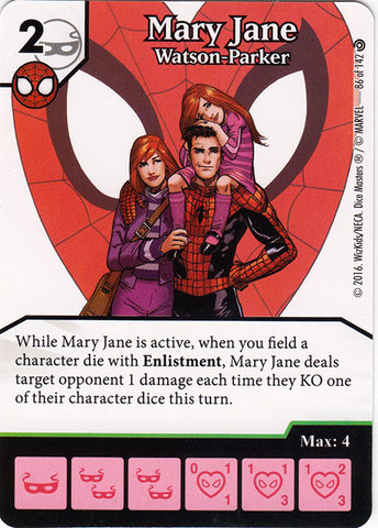 Mary Jane - Watson-Parker (Die & Card Combo)