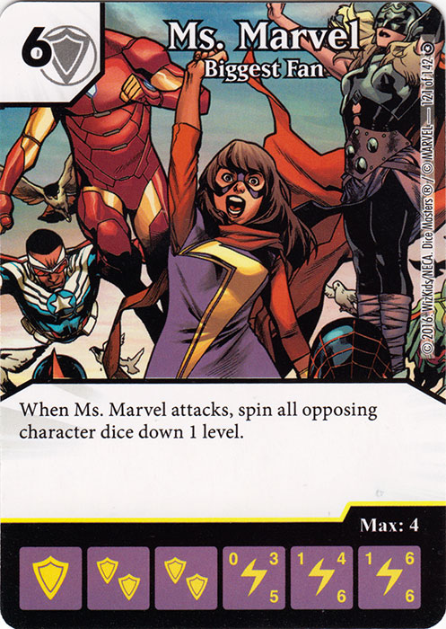 Ms. Marvel - Biggest Fan (Die & Card Combo)