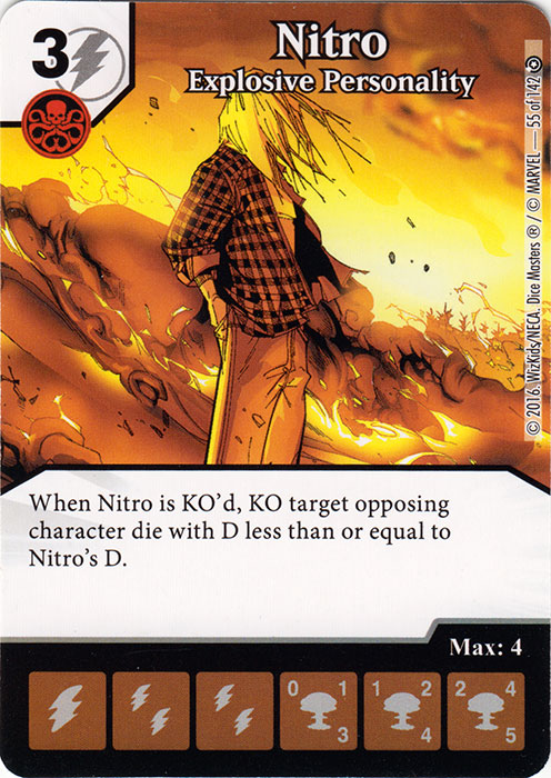 Nitro - Explosive Personality (Die & Card Combo)
