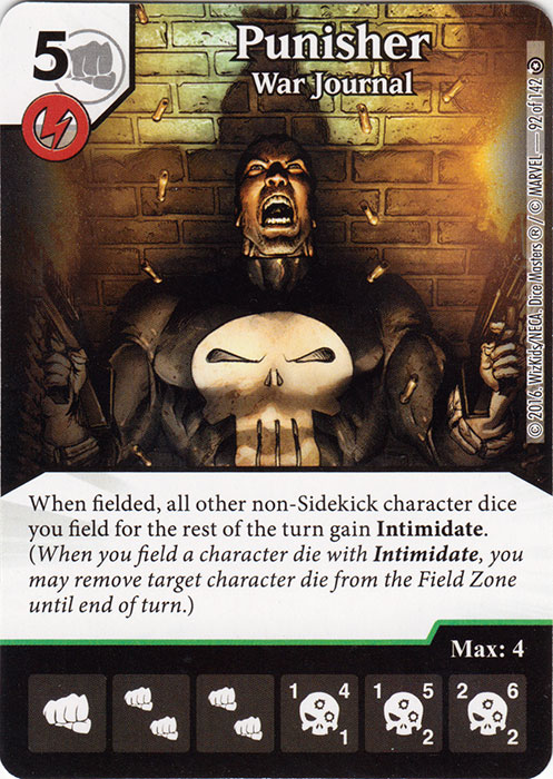 Punisher - War Journal (Die & Card Combo)