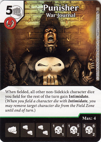 Punisher - War Journal (Die & Card Combo)