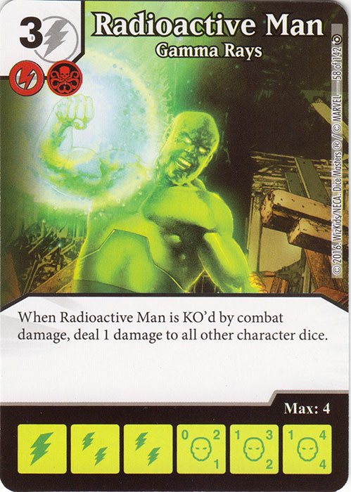 Radioactive Man - Gamma Rays (Card Only)