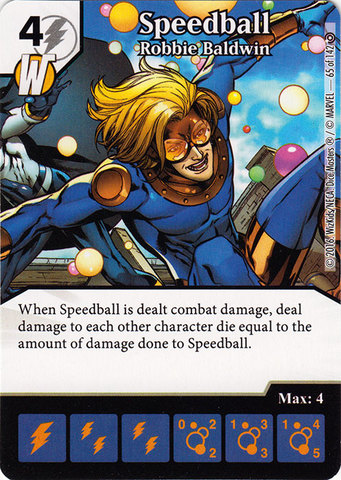 Speedball - Robbie Baldwin (Die & Card Combo)