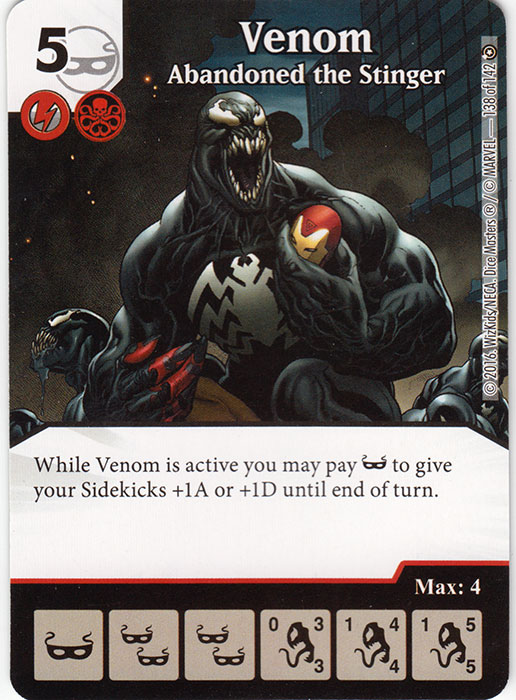 Venom - Abandoned the Stinger (Die & Card Combo)