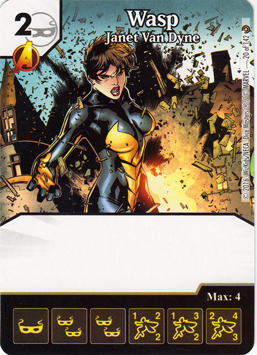 Wasp - Janet Van Dyne (Die & Card Combo)