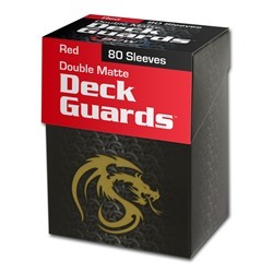 BCW - Deck Guard - Matte - 80 boxed - Red