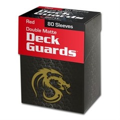 1DGM80RED BCW - Deck Guard - Matte - 80 boxed - Red