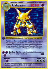 Alakazam - 1/102 - Holo Rare - 1st Edition