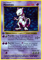 Mewtwo - 10/102 - Holo Rare - 1st Edition