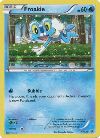 froakie pokemon card holographic XY BREAK THROUGH - 46/162 REV HOLO Evolves from Froakie Froakie 088/086 - Chaos Rising
