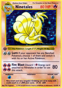 Ninetales - 12/102 - Holo Rare - 1st Edition