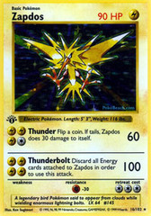 Zapdos - 16/102 - Holo Rare - 1st Edition