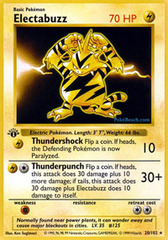 Electabuzz - 20/102 - Rare - 1st Edition