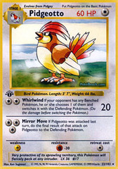 Pidgeotto - 22/102 - Rare - 1st Edition