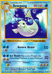 Dewgong - 25/102 - Base Set Uncommon - 1st Edition