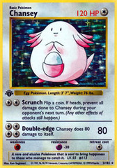 Chansey - 3/102 - Holo Rare - 1st Edition